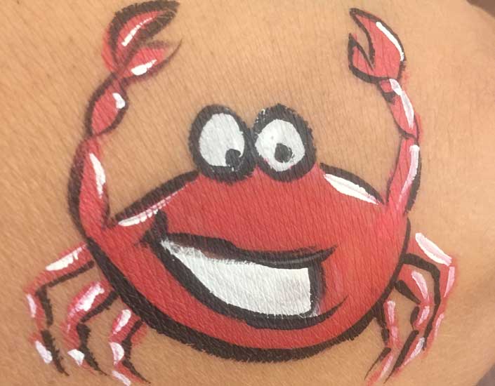 Big Grins Face Painting Crab