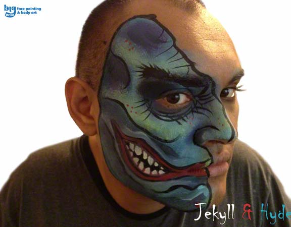 Big Grins Jekyll and Hyde Face Painting